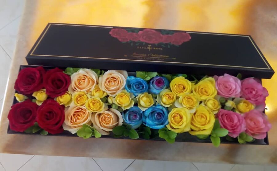 خرید باکس گل رز مناسب برای تولد،ولنتاین،سالگرد