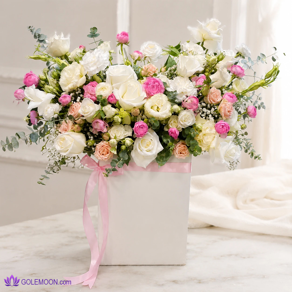 خرید باکس گل افسون خرید باکس گل افسون