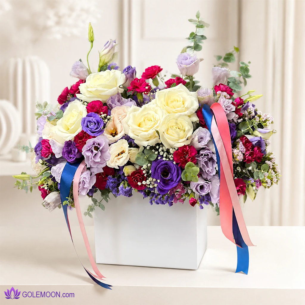 خرید باکس گل پانیسان خرید باکس گل پانیسان