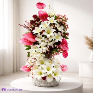 خرید سبد گل لوکس