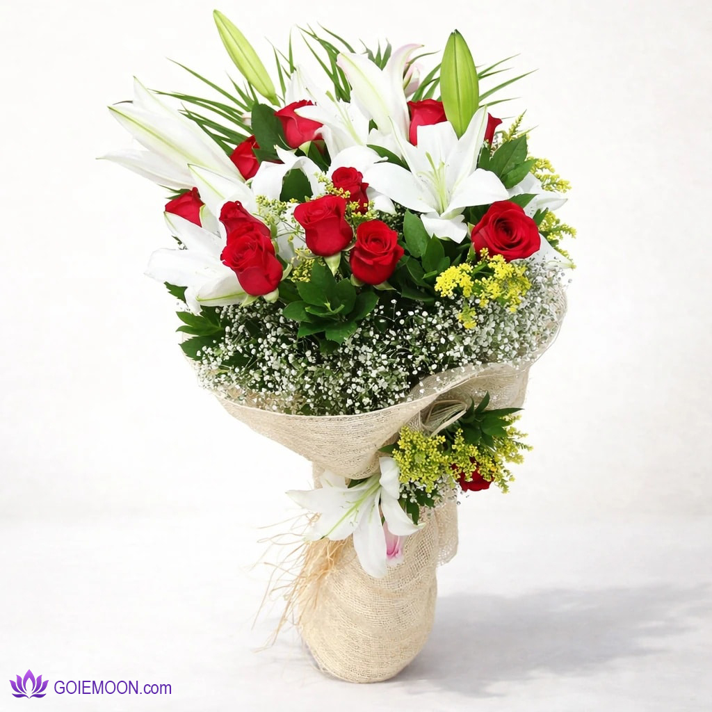 خرید دسته گل رز و لیلیوم (مدل جدید اروپایی ۲۰۱۹) خرید دسته گل رز و لیلیوم (مدل جدید اروپایی ۲۰۱۹)