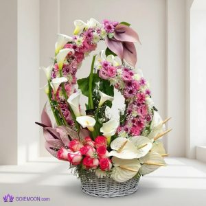 خرید سبد گل سحر آمیز