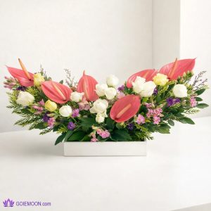 خرید سبد گل لاکچری