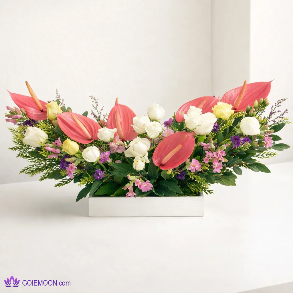 خرید سبد گل لاکچر خرید سبد گل لاکچری