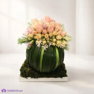 سبد گل با طراحی خاص