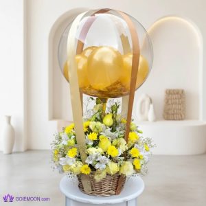 خرید سبد گل شگفت انگیز