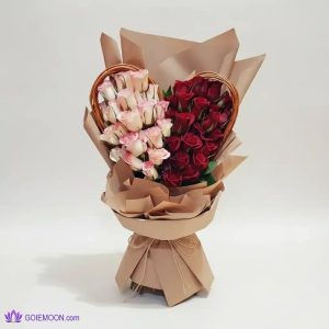 خرید دسته گل رویای زیبا 50 شاخه