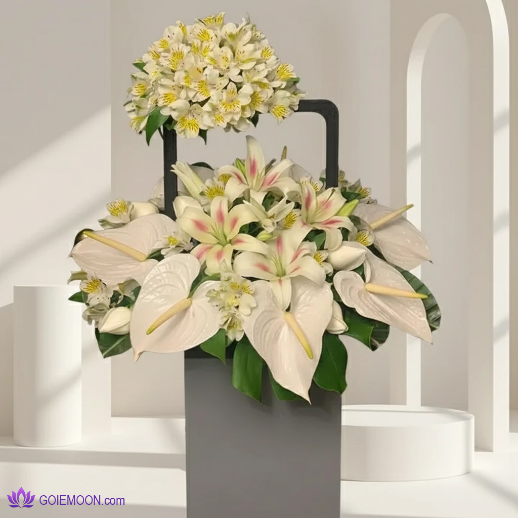 خرید سبد گل ترحیم شیک خرید سبد گل ترحیم شیک