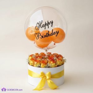 خرید باکس گل تبریک تولد