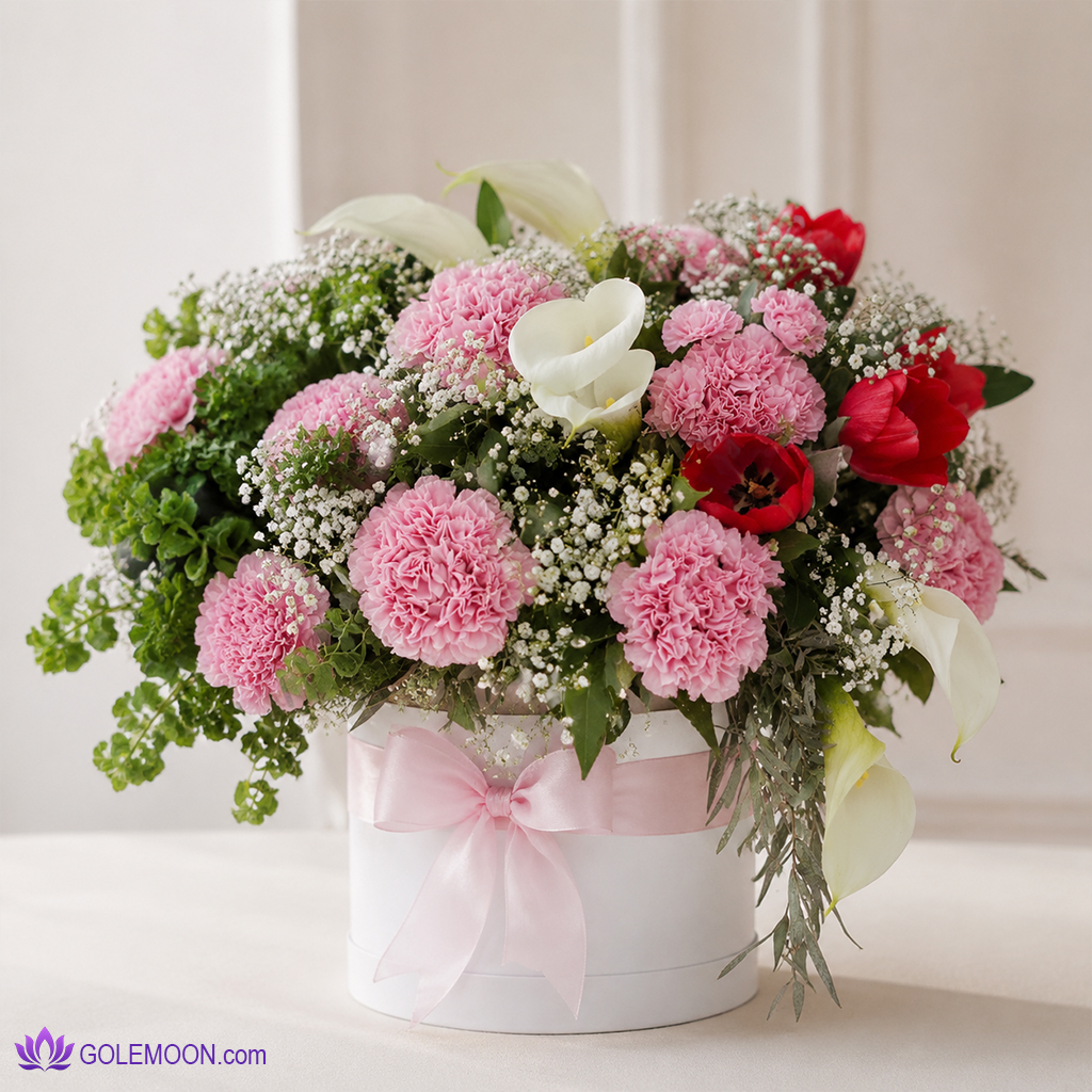 خرید باکس گل مخصوص تبریک خرید باکس گل مخصوص تبریک