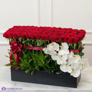 خرید باکس گل رهاورد
