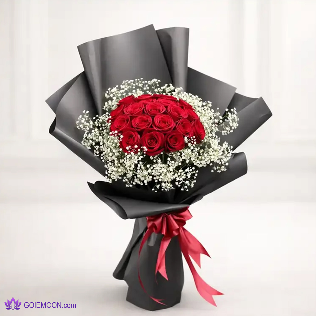 خرید دسته گل 20 شاخه با عروس خرید دسته گل 20 شاخه با عروس