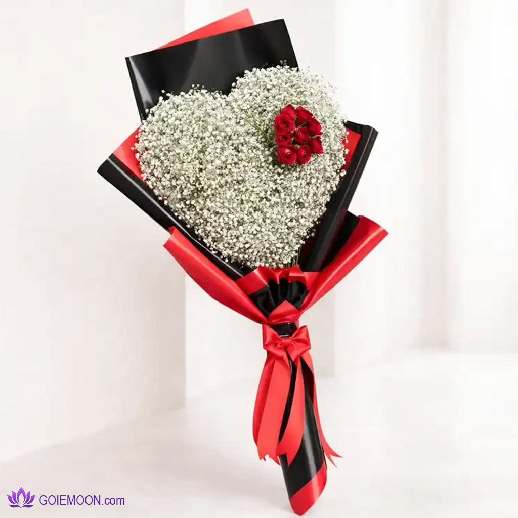 خرید دسته گل طرح قلب خاص خرید دسته گل طرح قلب خاص