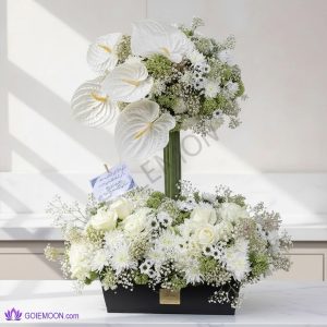 خرید سبد گل ترحیم