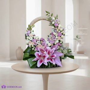 خرید سبد گل عشق زیبا