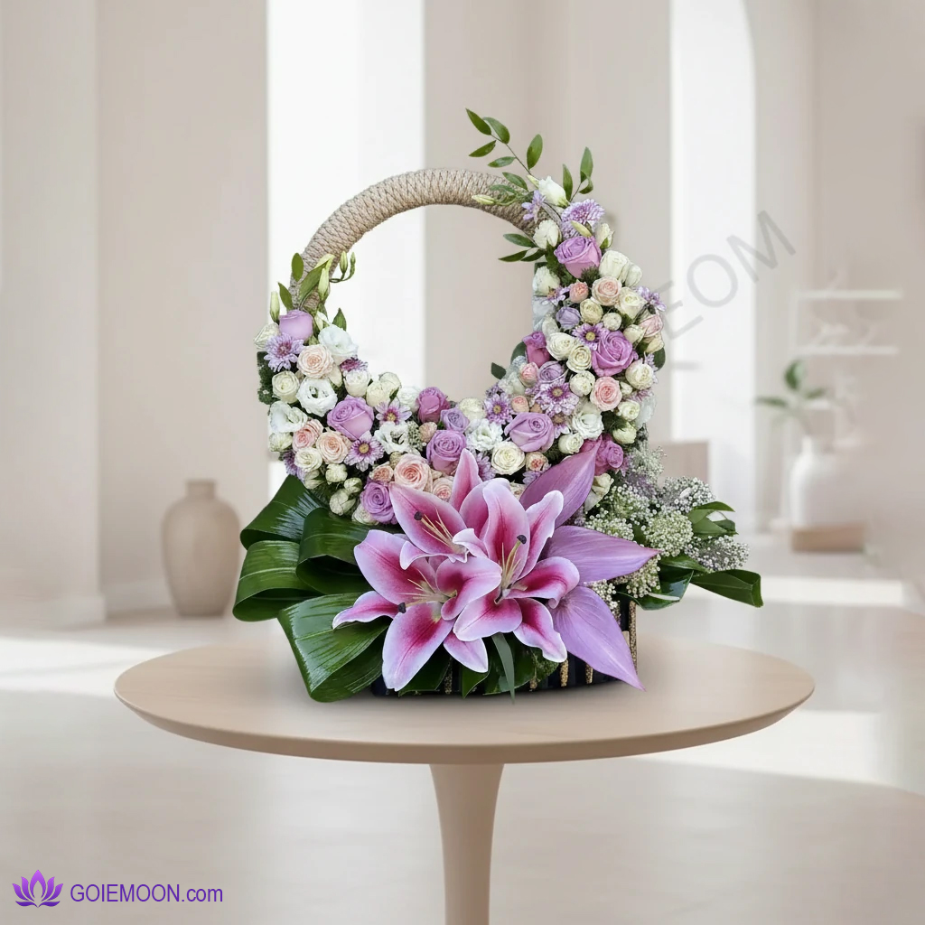خرید سبد گل عشق زیبا خرید سبد گل عشق زیبا