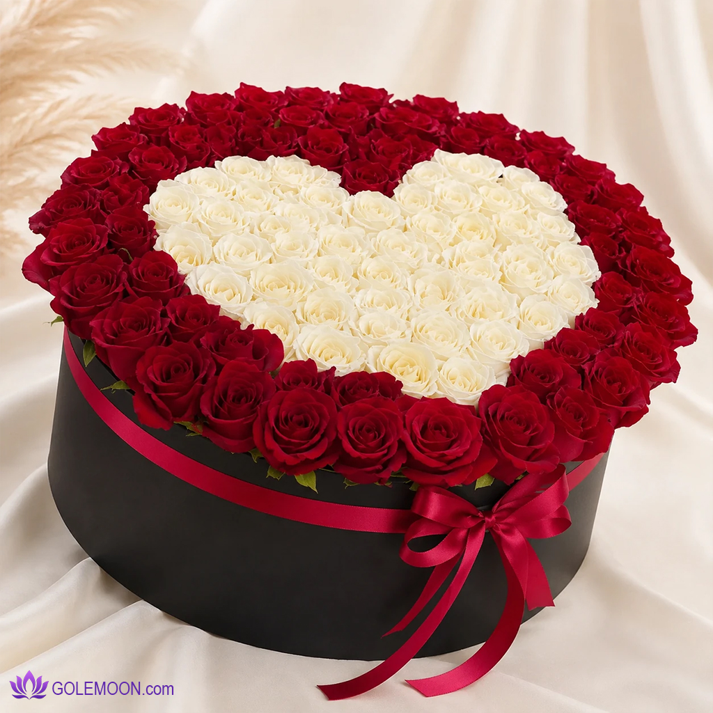 خرید باکس 100 شاخه لاکچری خرید باکس 100 شاخه لاکچری