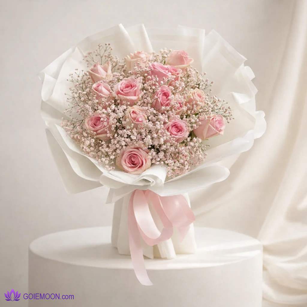 خرید دسته گل عشق صورتی خرید دسته گل عشق صورتی