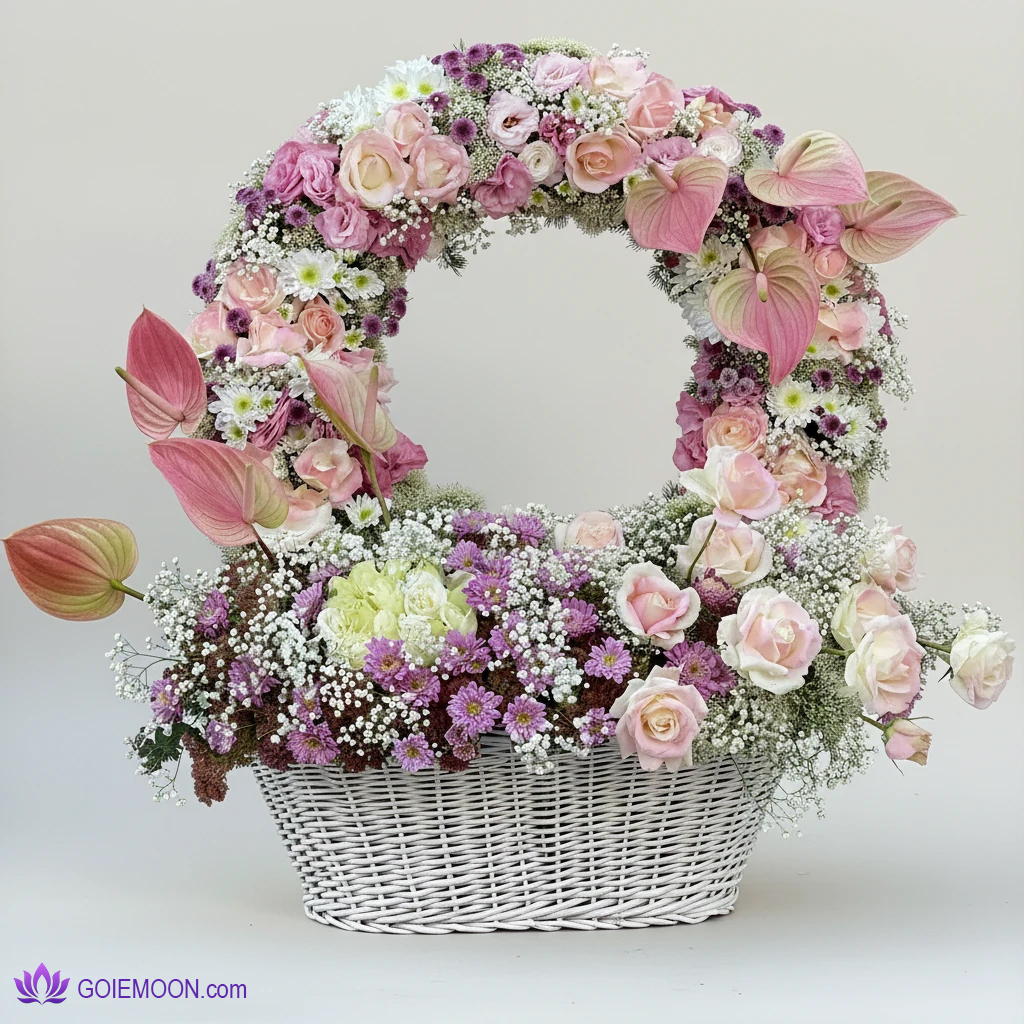 خرید سبد گل اروشا خرید سبد گل اروشا