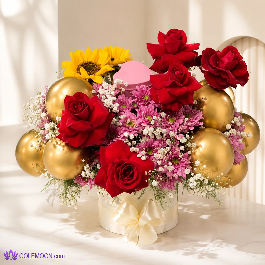 خرید باکس گل فرخ شاد خرید باکس گل فرخ شاد
