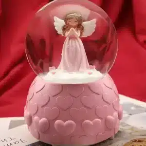 خرید هدیه گلوب برفی جادویی Pink Fairy Lighted برای دوست (ترکیه)