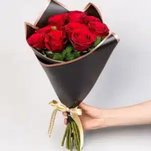 خرید 11 دسته گل رز قرمز (ترکیه)