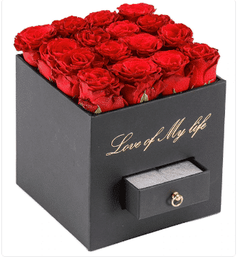 Love Of My Life Series Red Rose Design and Chocolate خرید سری عشق زندگی من طرح و شکلات رز قرمز(ترکیه)