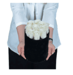 خرید رز سفید در جعبه مخمل مشکی گرد(ترکیه)