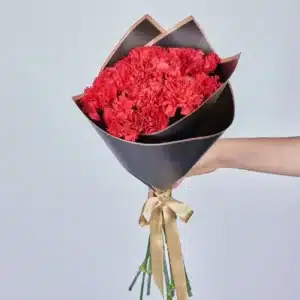 خرید دسته گل میخک قرمز (ترکیه)