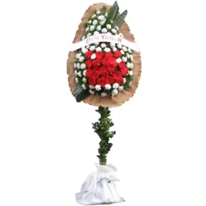 خرید تاج گل عروسی باز کردن شکم بزرگ(ترکیه)