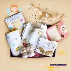 جعبه هدیه دختر بچه نوزاد فرشته شیرین YihuBox
