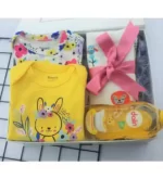 خرید جعبه کادو نوزاد - گیفت نوزاد تازه متولد شده - ست کودک موسلین (ترکیه)