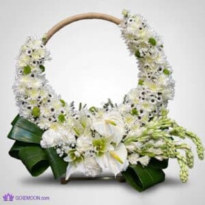 خرید سبد گل ترحیم الیویا
