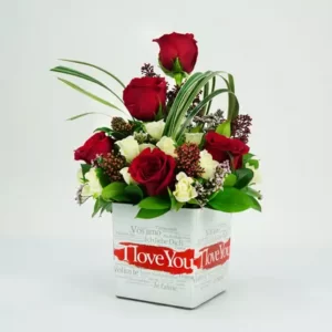 خرید دوستت دارم گل در گلدان (امارات)