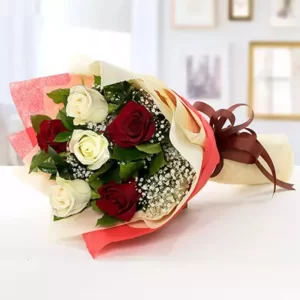 خرید زیبایی رز قرمز و سفید (امارات)
