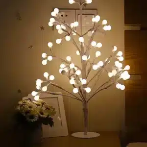 هدایای کریسمس 64 درخت حباب کریسمس تزیینی با نور چراغدار