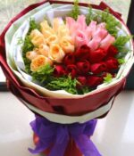 خرید 33 گل رز مخلوط (چین)