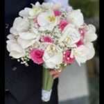 خرید دسته گل عروس بادام