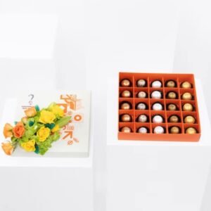 خرید جعبه شکلات پرتقالی (قطر)