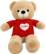 خرید خرس عروسکی اسباب بازی مخملی 80 سانتی متری (چین)