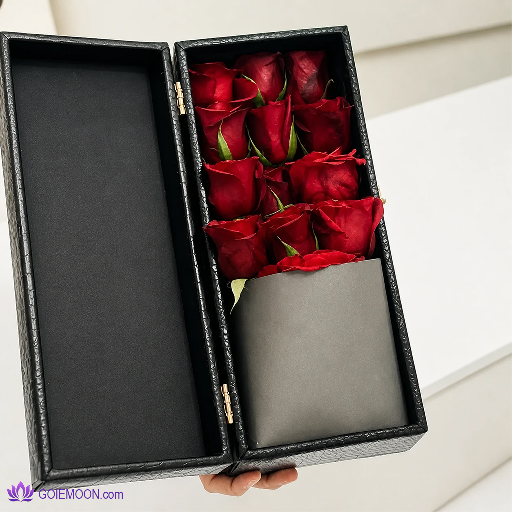 خرید باکس گل 13 شاخه خرید باکس گل 13 شاخه