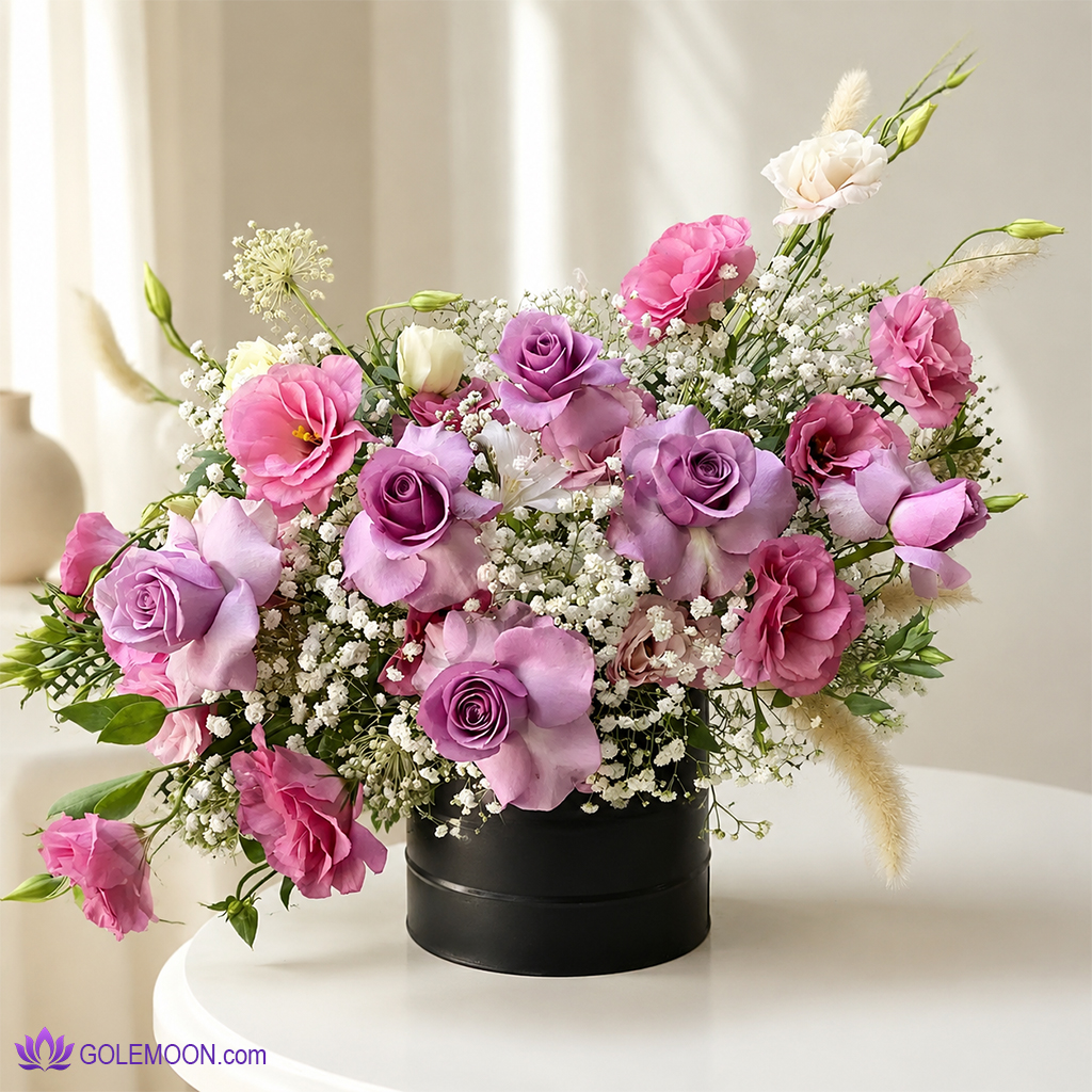 خرید باکس گل لایلا خرید باکس گل لایلا