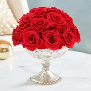 گل رز باشکوه®نقره ای حس قرمز