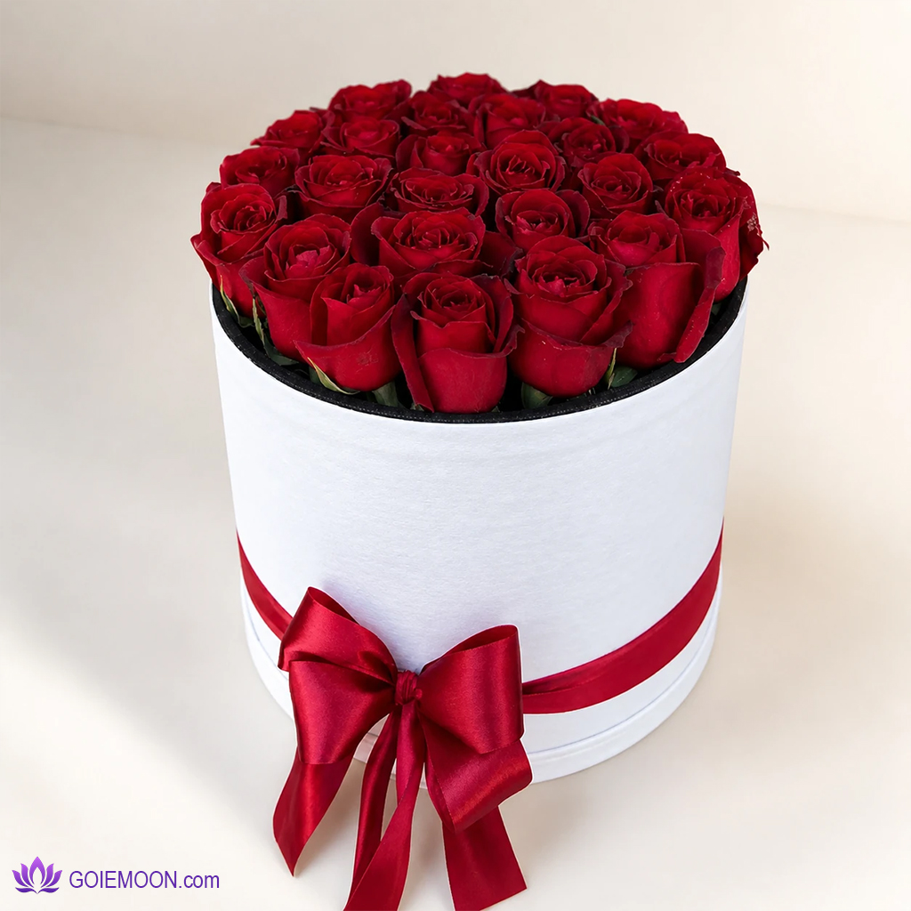 باکس گل 25 شاخه باکس گل 25 شاخه