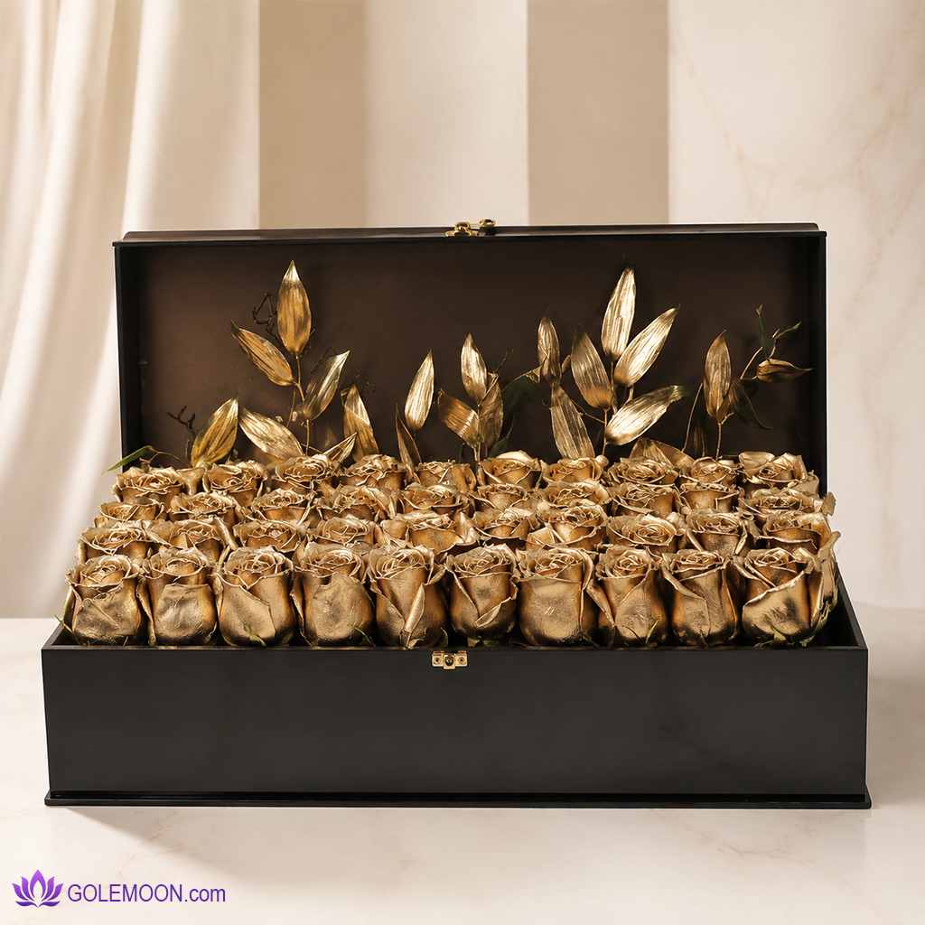 خرید باکس گل زرین خرید باکس گل زرین
