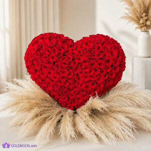 خرید باکس گل قلب 200 شاخه