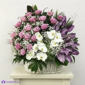 خرید سبد گل برلیان