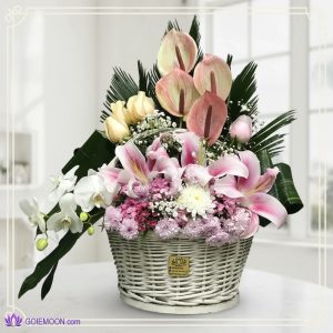 خرید سبد گل راشل