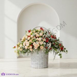 خرید سبد گل ژانین
