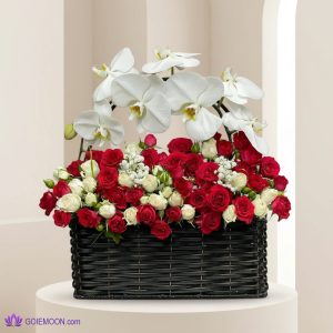 خرید سبد گل لوسی